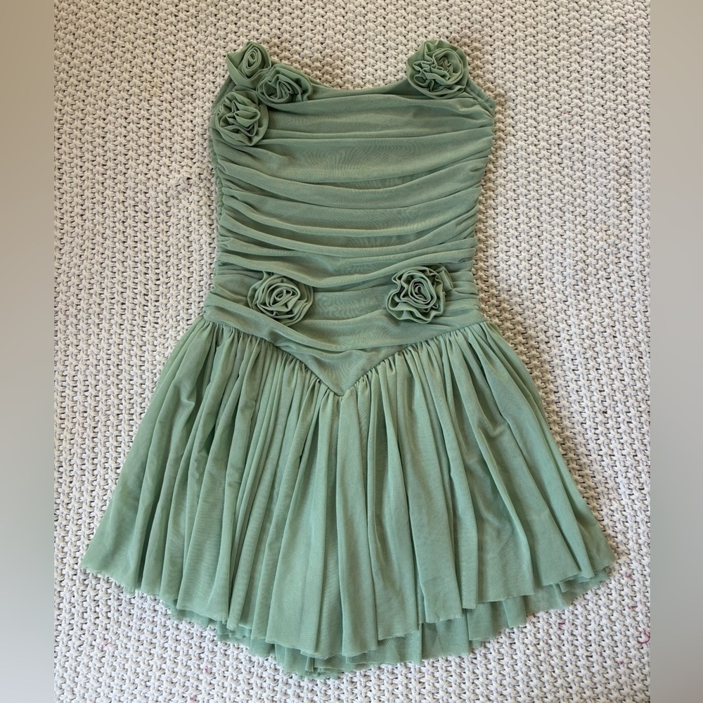PLT Sage rose dress with built in shorts